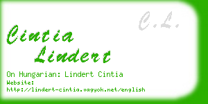 cintia lindert business card